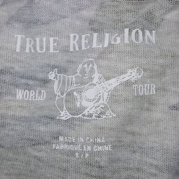 True Religion Victorious Green Camo V-Neck T-Shirt - Picture 6 of 7